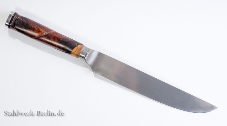 Perkin Handgemachtes Damast-Jagdmesser – 25,4 Cm Gesamtlänge, 12,7 Cm Klinge, Mit Lederscheide